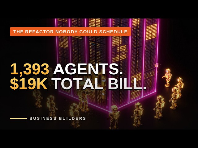1,393 Agents Refactored 1M Lines for $19K