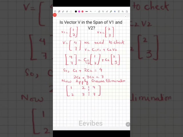 Linear Algebra in One Minute!!! #shorts #mathshorts