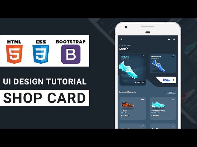 E-Commerce Shopping Card | HTML CSS BOOTSTRAP Speed Coding with Source Code