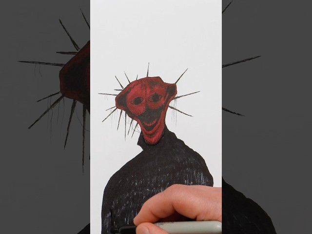How to Draw The Boiled One Doctor Nowhere #drawing #analoghorror #theboiledone #horror