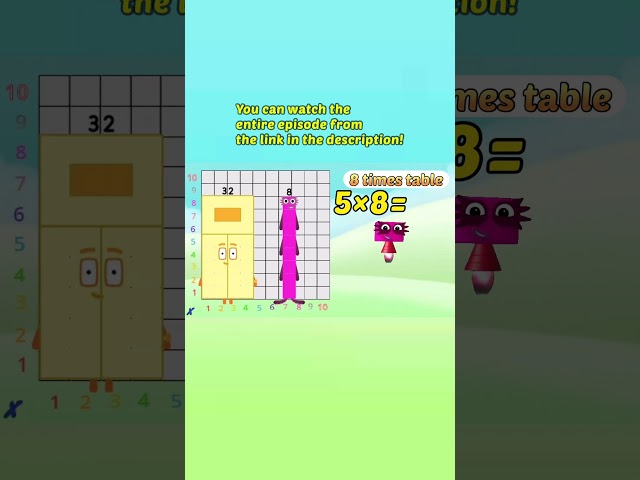 Eight Times Table Song|Numberblocks #shorts