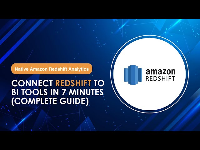 Fastest Way to Build Redshift Dashboards: Connect to Knowi and go from data to insights in 5 mins.