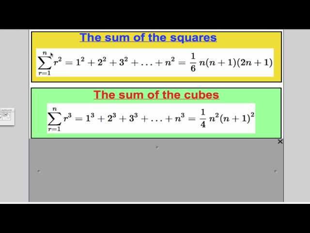 Series & Sigma notation (2) FP1 Edexcel A-Level