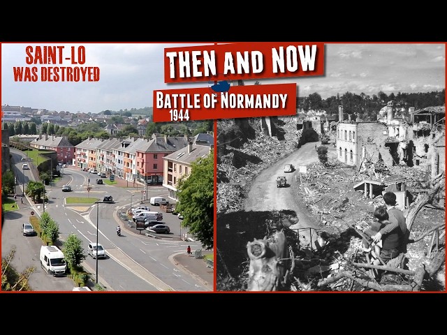 Ultimate Then and Now - D-Day Normandy No pictures - real film. Part 6