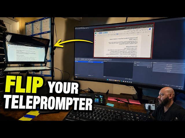 How to Flip Your Teleprompter Screen in OBS (3 Easy Ways)