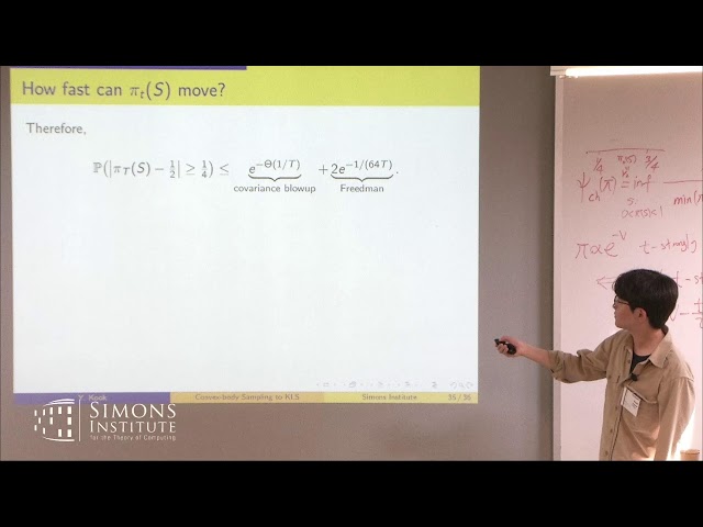 Convex-body Sampling to the Kannan-Lovász-Simonovits Conjecture