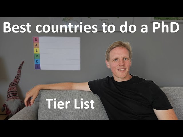 Which countries have the best PhD conditions? (Tier List)