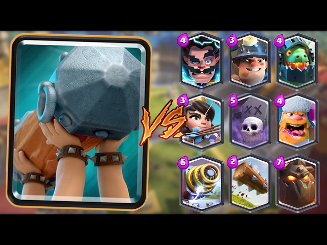 Battle Ram vs All Cards in Clash Royale | Battle Ram Gameplay