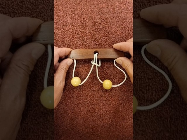 How to Solve the String and Ball Puzzle #shorts