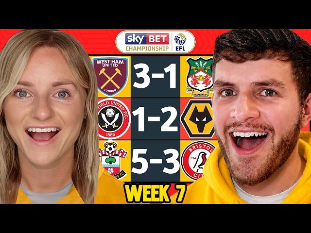 CHAMPIONSHIP WEEK 7 PREDICTIONS