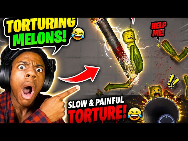 I Made a Melon Torture Machine 💀😂 | Melon Sandbox