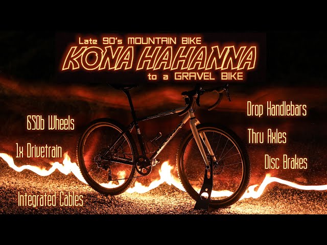 Converting this 90’s Kona into a real gravel bike.  It’s an adventure.