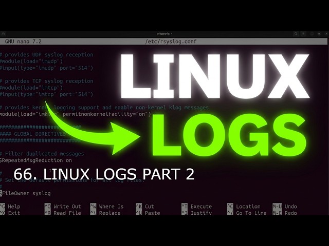 66. Linux Logs part 2 how Linux logging works | Linux crash course