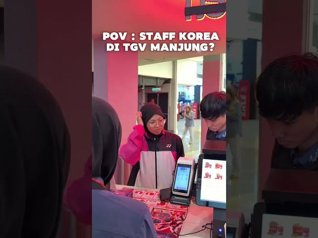 Korean Staff at TGV Manjung?! 😱🇰🇷