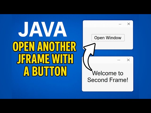 How to Open Another JFrame with a Button in Java | NetBeans Tutorial for Beginners