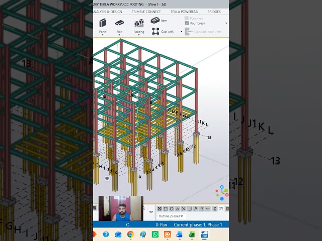 COLUMN DRAWING #teklastructures  #Tekla #SteelDetailing #StructuralSteel #Shorts #3DModeling