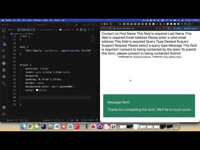 Making a Toast with a Popover in HTML/CSS/JS (9-11-2026) | CIS311