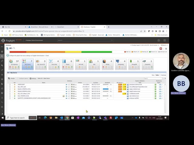 Foglight vs. Third Party Database Monitoring