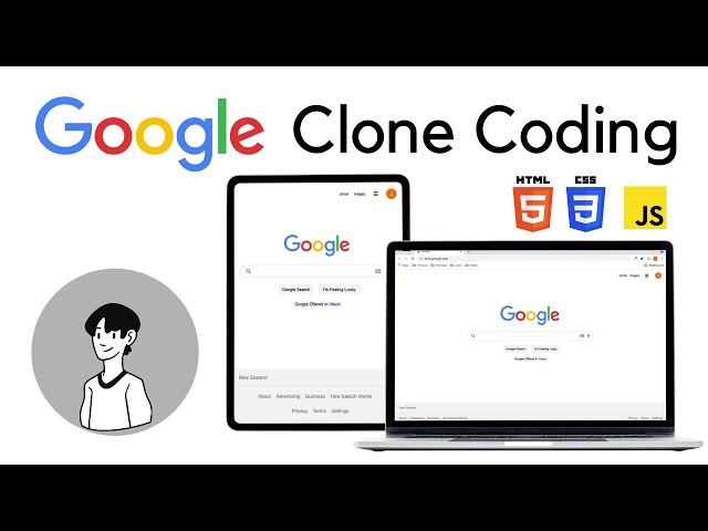 Google Clone with Step by Step guide using HTML CSS JS (Fully Responsive!)