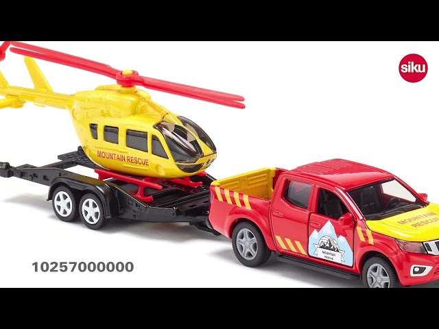 siku Nissan Navara mit Helikopter