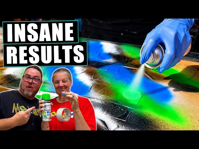 SPRAY PAINT + PACKING TAPE = MIND BLOWING RESIN PIECES