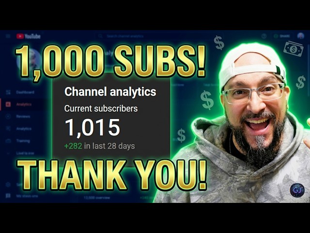 1,000+ Subscribers! Thank You GeekJ Squad 🎉