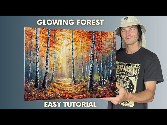 Autumn Forest Path | STEP by STEP Acrylic Painting Tutorial