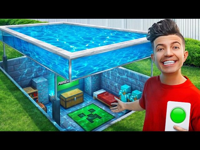 I Built a Secret Minecraft Room In Real Life!