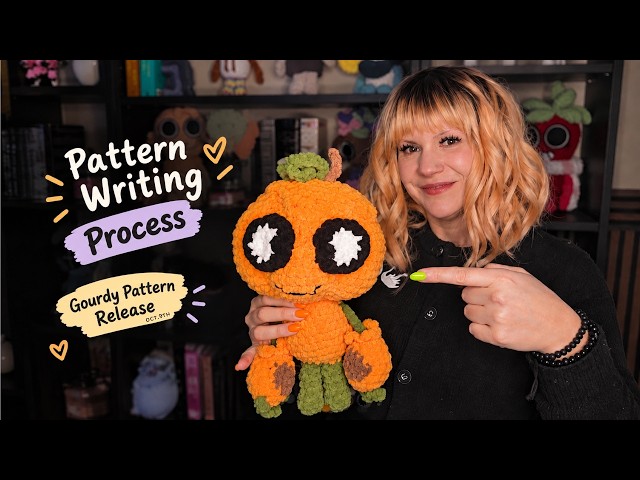 Dandys World Gourdy pattern making ✨ from yarn to plushie- how its done... Gourdy style!