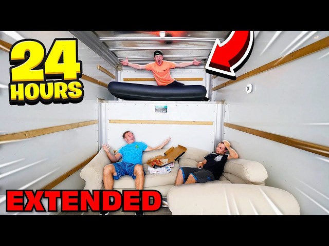 SPENDING 24 HOURS IN A MOVING TRUCK! - EXTENDED