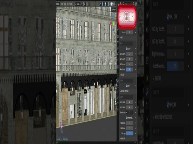 Procedural Parisian Buildings#shots
