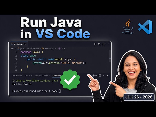 How to Install & Run Java in Visual Studio Code [2026] Complete Guide | Java Extensions in VS Code