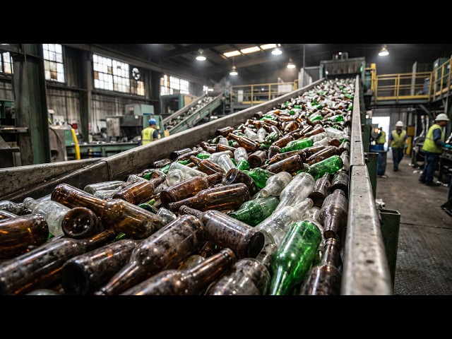 Complete Fiberglass Manufacturing Process from Recycled Glass Bottles
