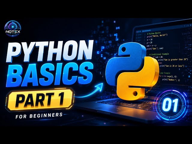 Python Basics for Beginners | Learn Python from Scratch 🔥