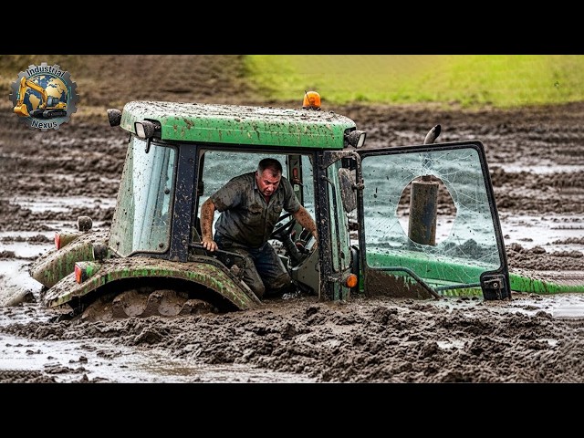Idiots With Tractors: Stuck in Mud Fails | Extreme Dangerous Heavy Equipment Fails #10