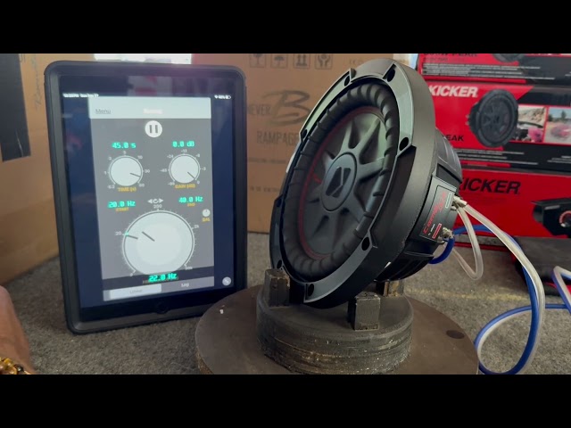 @KICKERAudio CWRT 8” Free Air Frequency Sweep!!! You Will Not Believe This!!