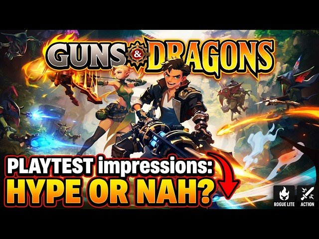 Guns and Dragons - Hype Impressions/Playtest HD Gameplay/Action Roguelite