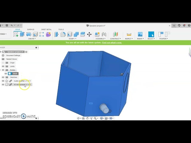 Grade 11 Speaker body with components