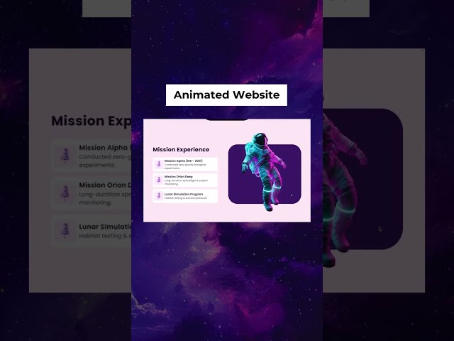 Animated Website Design In Figma