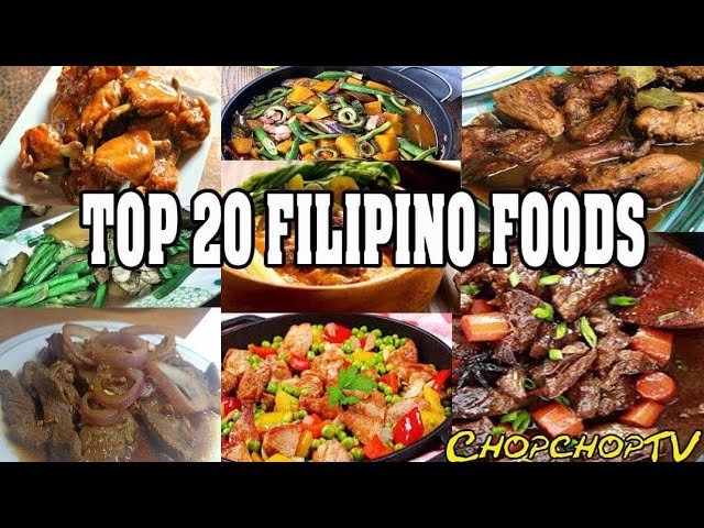 Top 20 Filipino Foods