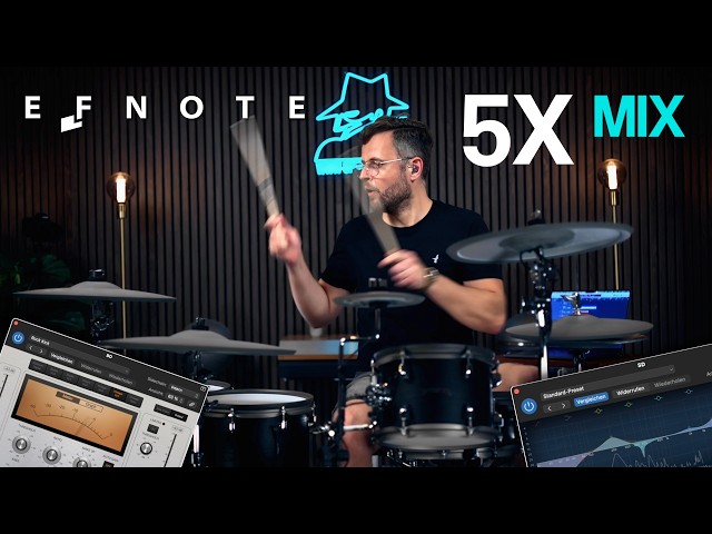 Efnote 5X e-drums basic multichannel mix in Logic Pro Audio