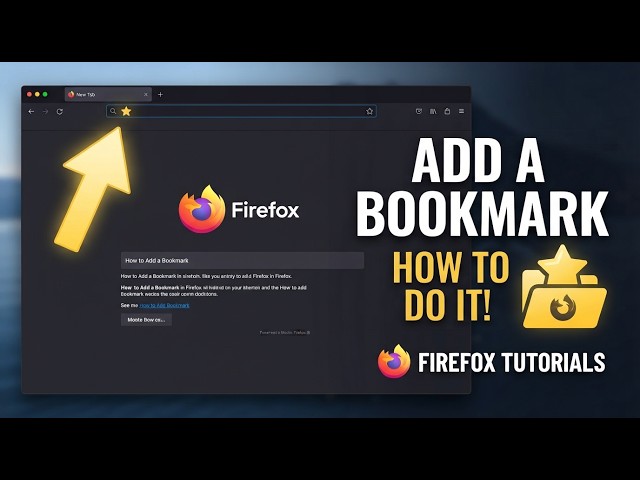 How to Add a Bookmark in Firefox