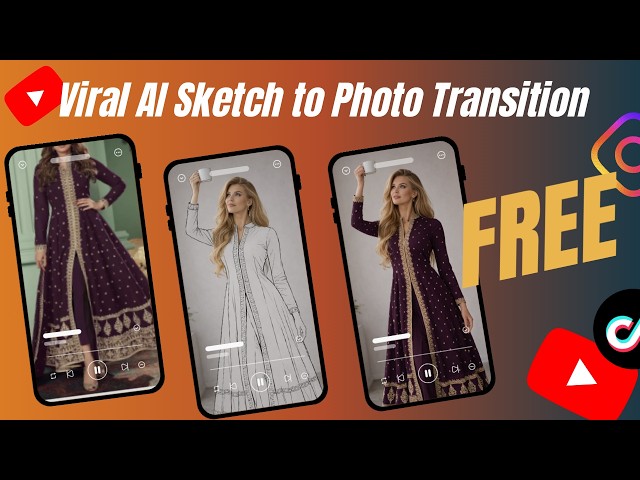 AI Sketch to Real Photo Transition - Complete Tutorial