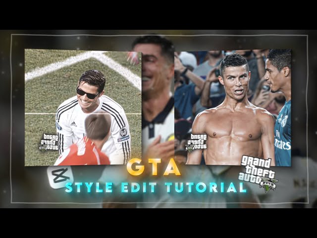 Viral Ronaldo GTA Style Edit tutorial on capcut✨