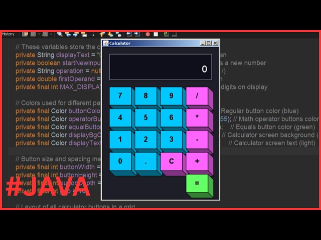 Java - How to Create a Calculator With Mechanical Keyboard Look in Java Netbeans [With Source Code]