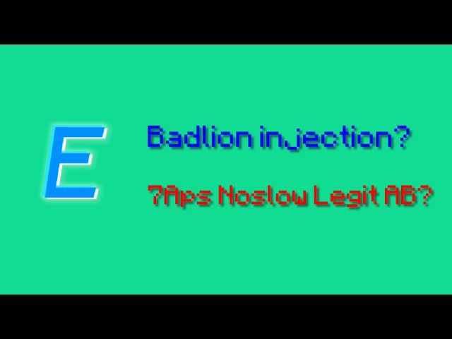 Inject Expo into Badlion and cheat with 7Aps noslow legit autoblock?