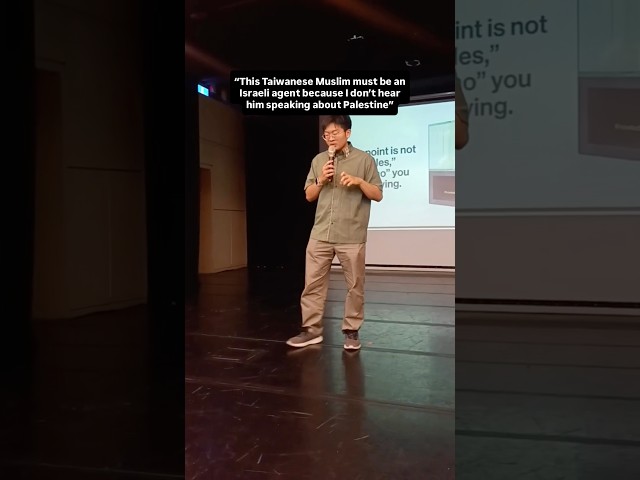 Why don’t you speak about Palestine?