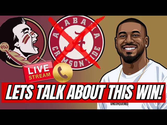 FSU STUNS ALABAMA 31-17! Live Reaction & Fan Call-In Show 🍢🏈