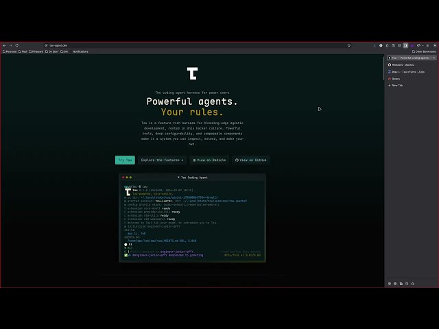 Powerful coding harness for power-users. A State of Tau #2