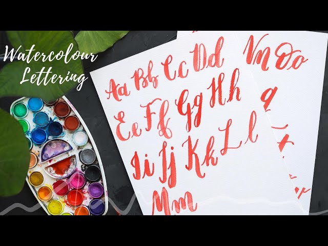 How to do Calligraphy using Watercolours